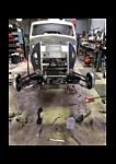 front end bolted on to chassis