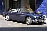 405 drophead front three quarter view with roof down