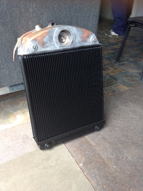 radiator re-cored and all seams rewelded