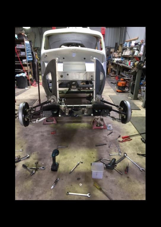 front end bolted on to chassis
