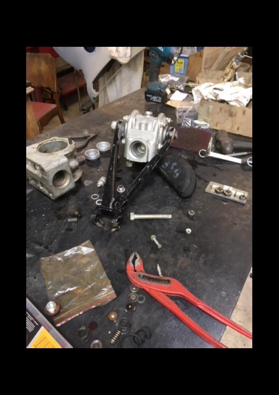 lever arm shock absorber reassembly