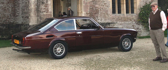 KY Red at Great Chalfield Manor, near Holt, with her lucky owner.