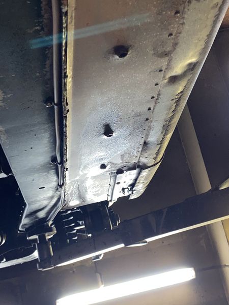 Bristol 411 S5 underside after cleaning with dry ice