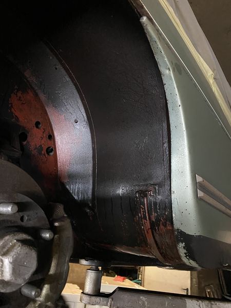 Bristol 411 S5 underside after cleaning with dry ice